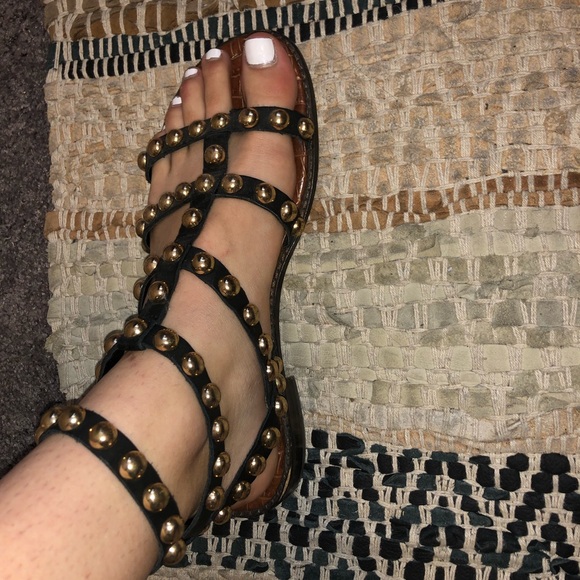 SAM EDELMAN STUDDED GLADIATOR SHOES - Picture 4 of 5